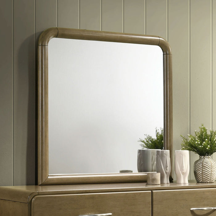 Amsbury Dresser Mirror Nutmeg - Walo Furniture