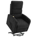 Amsdell Upholstered Power Lift Recliner with Remote Black - Walo Furniture