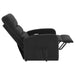 Amsdell Upholstered Power Lift Recliner with Remote Black - Walo Furniture