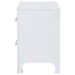 Anastasia 2 - drawer Nightstand Pearl White - Walo Furniture