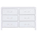 Anastasia 4 - piece Eastern King Bedroom Set Pearl White - Walo Furniture