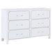 Anastasia 4 - piece Eastern King Bedroom Set Pearl White - Walo Furniture