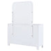 Anastasia 6 - drawer Dresser with Mirror Pearl White - Walo Furniture