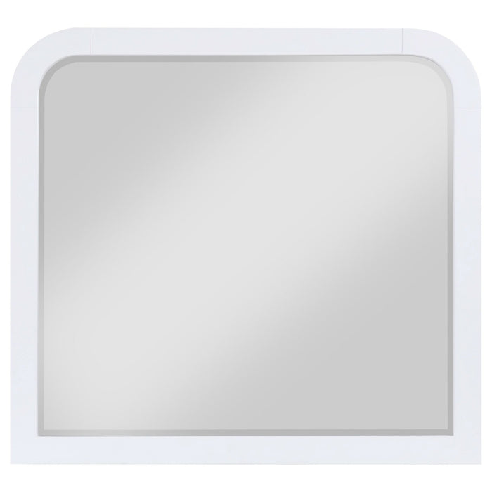 Anastasia Dresser Mirror Pearl White - Walo Furniture