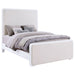 Anastasia Upholstered California King Panel Bed Pearl White - Walo Furniture