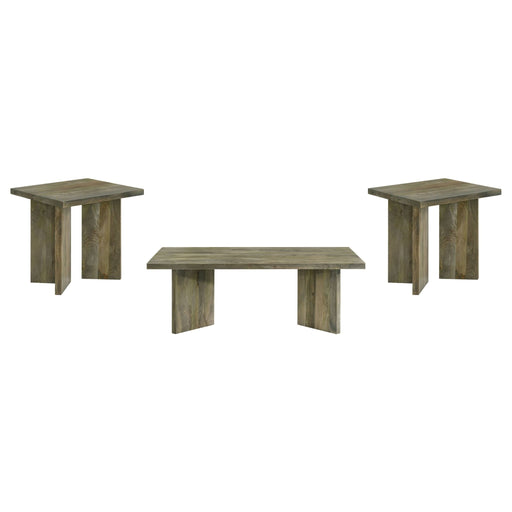 Andando 3 - piece Coffee and End Table Set Mango Brown - Walo Furniture