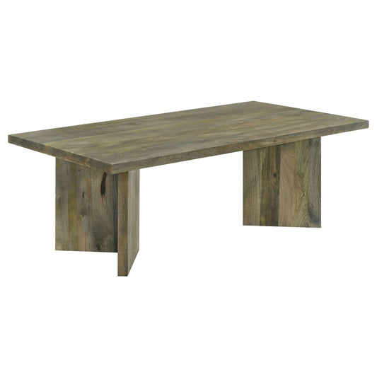 Andando Rectangular Solid Wood Coffee Table Mango Brown - Walo Furniture