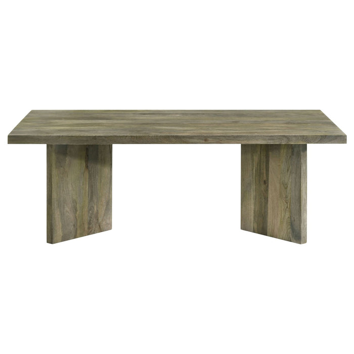 Andando Rectangular Solid Wood Coffee Table Mango Brown - Walo Furniture