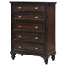 Andover 5 - drawer Chest of Drawers Dark Oak - Walo Furniture