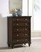 Andover 5 - drawer Chest of Drawers Dark Oak - Walo Furniture