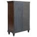 Andover 6 - drawer Tempered Glass Door Chest Dark Oak - Walo Furniture