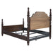 Andover 63 - inch Four Poster Eastern King Bed Dark Oak - Walo Furniture