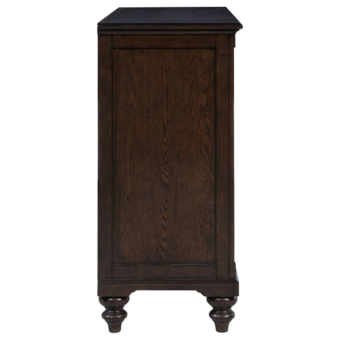 Andover 8 - drawer Dresser Cabinet Dark Oak - Walo Furniture