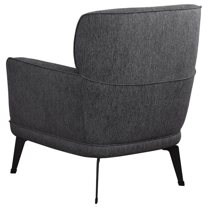 Andrea Upholstered Crecent Arm Accent Chair Grey - Walo Furniture