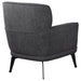 Andrea Upholstered Crecent Arm Accent Chair Grey - Walo Furniture