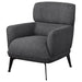 Andrea Upholstered Crecent Arm Accent Chair Grey - Walo Furniture