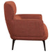 Andrea Upholstered Crecent Arm Accent Chair Orange - Walo Furniture