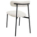 Anzio Boucle Upholstered Dining Side Chair White (Set of 2) - Walo Furniture