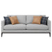 Apperson 2 - piece Upholstered Track Arm Sofa Set Light Grey - Walo Furniture