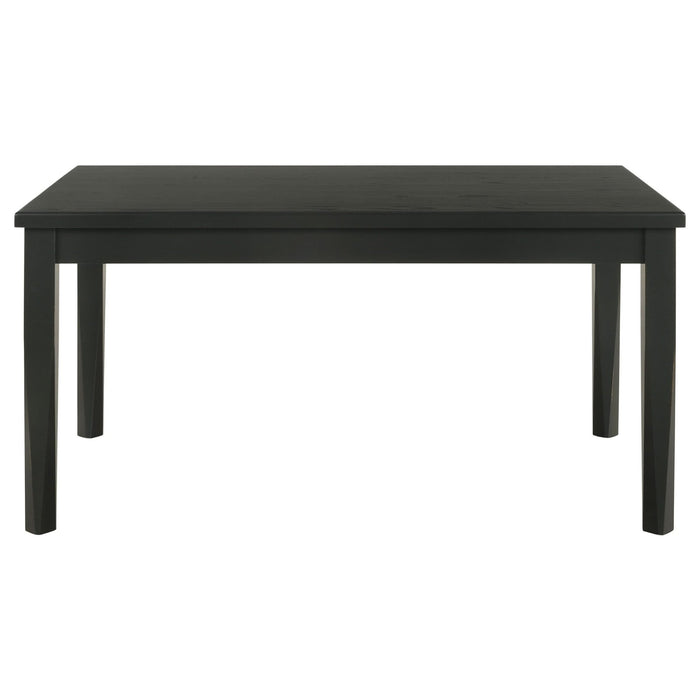 Appleton Rectangular 59 - inch Dining Table Washed Black - Walo Furniture