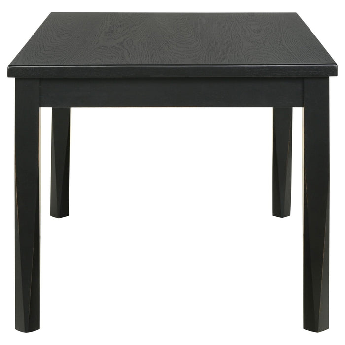 Appleton Rectangular 59 - inch Dining Table Washed Black - Walo Furniture