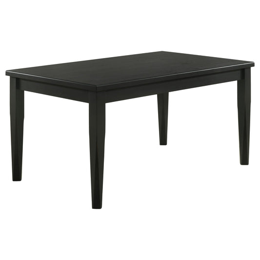 Appleton Rectangular 59 - inch Dining Table Washed Black - Walo Furniture