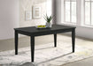 Appleton Rectangular 59 - inch Dining Table Washed Black - Walo Furniture