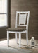 Appleton Wood Dining Side Chair Distressed White (Set of 2) - Walo Furniture