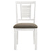 Appleton Wood Dining Side Chair Distressed White (Set of 2) - Walo Furniture