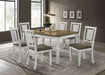 Appleton Wood Dining Side Chair Distressed White (Set of 2) - Walo Furniture