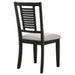 Appleton Wood Dining Side Chair Washed Black (Set of 2) - Walo Furniture