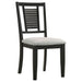 Appleton Wood Dining Side Chair Washed Black (Set of 2) - Walo Furniture