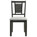 Appleton Wood Dining Side Chair Washed Black (Set of 2) - Walo Furniture