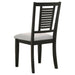 Appleton Wood Dining Side Chair Washed Black (Set of 2) - Walo Furniture