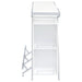 Araceli Freestanding LED Home Bar Cabinet White High Gloss - Walo Furniture