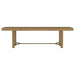 Arini 104 - inch Extension Leaf Dining Table Sand Wash - Walo Furniture