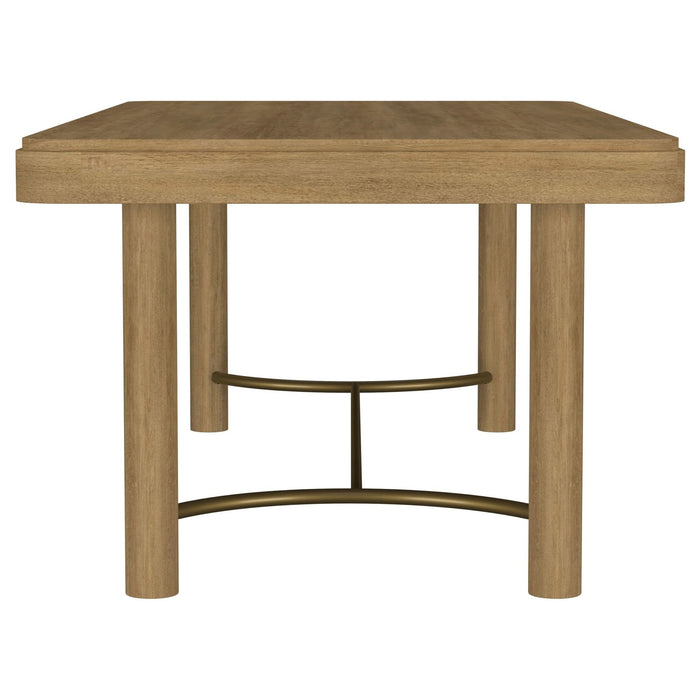 Arini 104 - inch Extension Leaf Dining Table Sand Wash - Walo Furniture