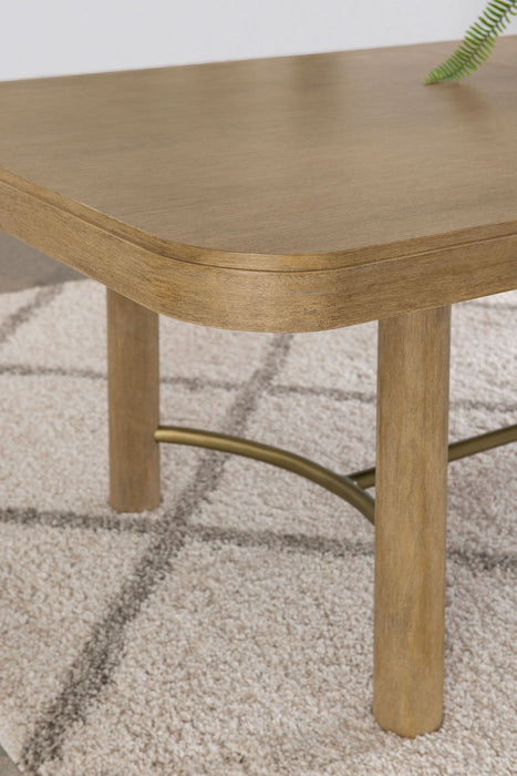 Arini 104 - inch Extension Leaf Dining Table Sand Wash - Walo Furniture