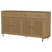 Arini 2 - drawer Cane Door Dining Sideboard Server Sand Wash - Walo Furniture