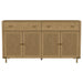 Arini 2 - drawer Cane Door Dining Sideboard Server Sand Wash - Walo Furniture