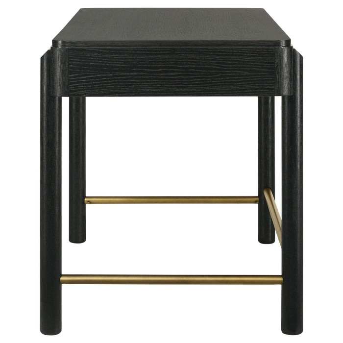 Arini 2 - drawer Vanity Desk Makeup Table Black - Walo Furniture