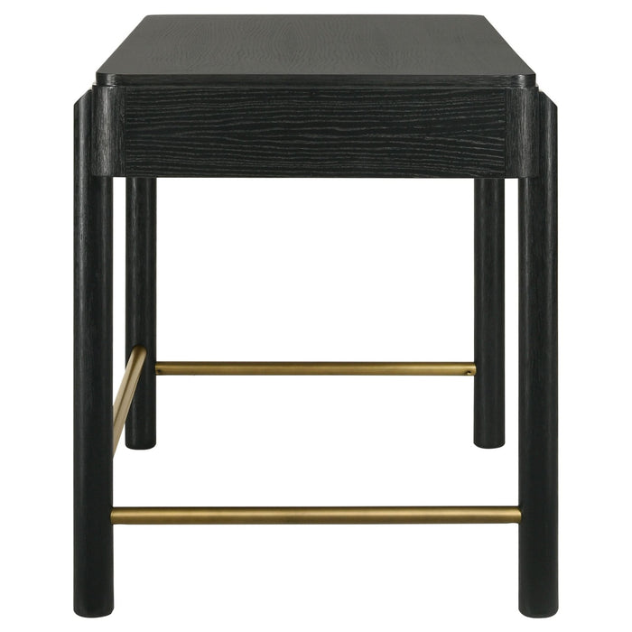 Arini 2 - drawer Vanity Desk Makeup Table Black - Walo Furniture