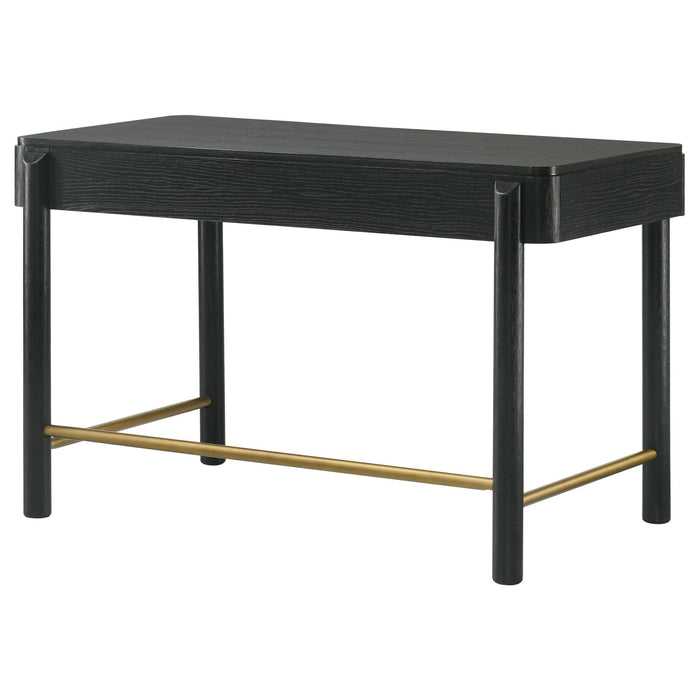 Arini 2 - drawer Vanity Desk Makeup Table Black - Walo Furniture