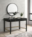 Arini 2 - piece Makeup Vanity Table and Mirror Set Black - Walo Furniture