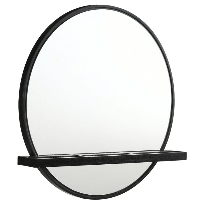 Arini 2 - piece Makeup Vanity Table and Mirror Set Black - Walo Furniture