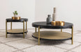 Arini 2 - piece Round Coffee and End Table Set Black - Walo Furniture