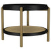 Arini 2 - piece Round Coffee and End Table Set Black - Walo Furniture