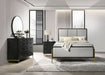 Arini 4 - piece Eastern King Bedroom Set Black and Grey - Walo Furniture