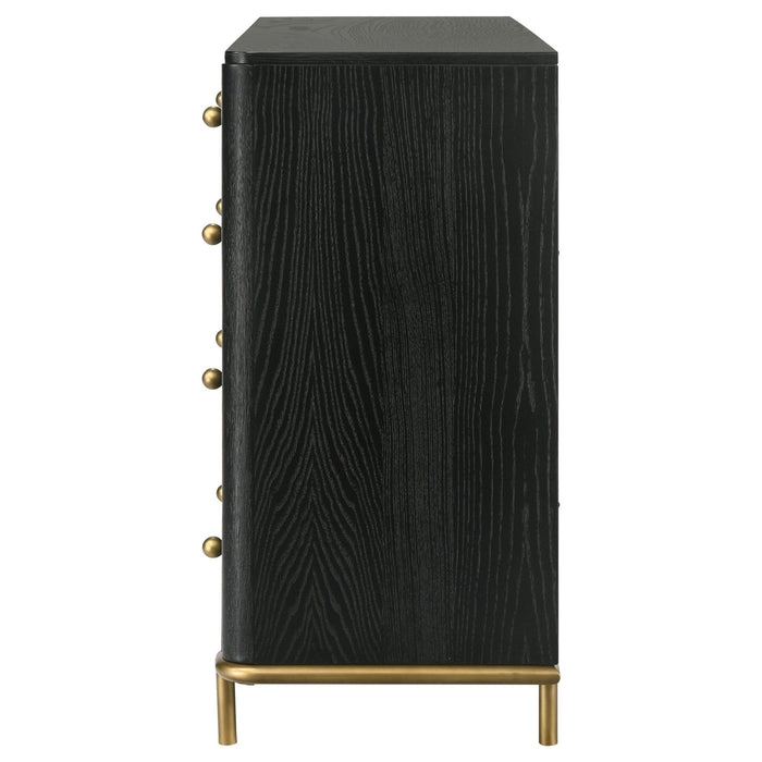 Arini 8 - drawer Dresser Black - Walo Furniture