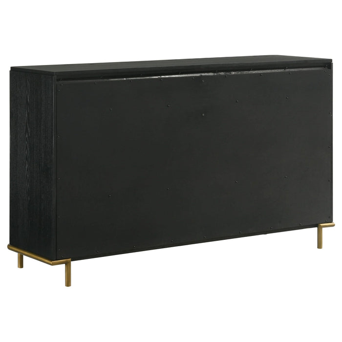 Arini 8 - drawer Dresser Black - Walo Furniture